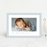 "Corduroy" - Birth Announcements in Sky by Lea Delaveris - Front