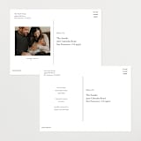 "Exemplary" - Birth Announcements in Cotton by Olivia Raufman - Back of Card Options