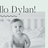 "Wavy Hello" - Birth Announcements in Moss by Pixel and Hank - Detail