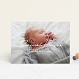 "Signature-esque" - Birth Announcements in Milk by Lauren Chism - Front