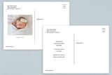 "Say Hello" - Birth Announcements in Peach by Jessie Steury - Back of Card Options