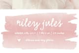 "Sweet Splash" - Birth Announcements in Blush by SimpleTe Design - Detail