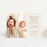 "Siblings" - Birth Announcements in Bamboo by Corinne Malesic - Front