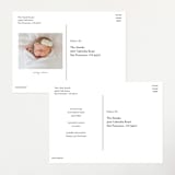 "Watercolor bouquet" - Birth Announcements in Peach by Stacey Meacham - Back of Card Options