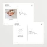 "Signature Babe" - Birth Announcements in Peach by Jessica Williams - Back of Card Options