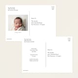 "Welcome our Baby" - Birth Announcements in Night by MC Designs - Back of Card Options