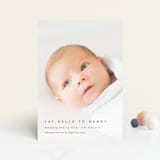 "Say Hello To..." - Birth Announcements in Onyx by Jennifer Postorino - Front