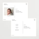 "Hello Everyone" - Birth Announcements in Mustard by Ashley Rosenbaum - Back of Card Options