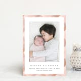 "Desert Plaid" - Birth Announcements in Terracotta by Erica Krystek - Front