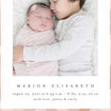 "Desert Plaid" - Birth Announcements in Terracotta by Erica Krystek - Detail