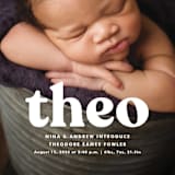 "Modern Vintage" - Birth Announcements in Ghost by Lea Delaveris - Detail
