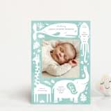 "All God's Creatures" - Birth Announcements in Narwhal by Carrie ONeal - Front