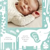 "All God's Creatures" - Birth Announcements in Narwhal by Carrie ONeal - Detail