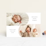 "Overlap" - Birth Announcements in Stone by Brianne Larsen - Front