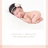 "trimmings" - Birth Announcements in Blush by Michelle Taylor - Detail