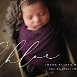 "Just Lovely" - Birth Announcements in Shell by Lea Delaveris - Detail