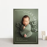 "Take Shape" - Birth Announcements in Snow by Lauren Chism - Front