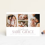 "Cheer All Year" - Birth Announcements in Rose by Michelle Taylor - Front
