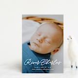 "Swing" - Birth Announcements in Snow by Lauren Chism - Front