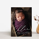 "Just Lovely" - Birth Announcements in Shell by Lea Delaveris - Front
