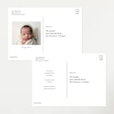 "Say Hello To" - Birth Announcements in Shadow by fatfatin - Back of Card Options