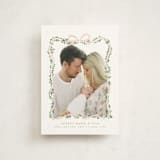 "Ribbonly Frame" - Birth Announcements in Blush by Itsy Belle Studio - Front