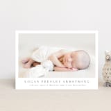 "Menil" - Birth Announcements in Fawn by Megan Davis - Front