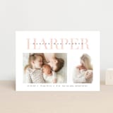 "Love-ly" - Birth Announcements in Blush by Lauren Chism - Front