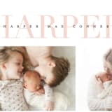 "Love-ly" - Birth Announcements in Blush by Lauren Chism - Detail