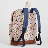 "Pink flight" - Backpack in Peach by Tati Abaurre - Back and Shoulder Straps