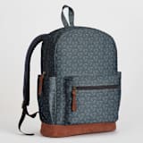 "Tricube" - Backpack in Black by Katherine Moynagh - Side and Exterior Pockets