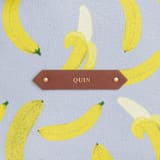 "Go Bananas" - Backpack in Banana by Baumbirdy - Tag in Revista Black