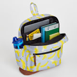 "Go Bananas" - Backpack in Banana by Baumbirdy - Interior with Laptop Sleeve & Pocket