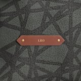 "Bold Marks" - Backpack in Black by Lehan Veenker - Tag in Revista Black