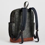 "Bold Marks" - Backpack in Black by Lehan Veenker - Back and Shoulder Straps