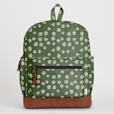 "Lazy Daisy" - Backpack in Sage by Jessie Steury - Without Personalization