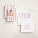 "Bexley" - Birth Announcement Photo Mount Cards in Sorbet by Susan Zinader - Assembled