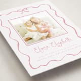 "quirky fun" - Birth Announcement Photo Mount Cards in Rose by Cass Loh - Premium Photo Paper Mounted on Card