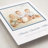 "Lauren" - Birth Announcement Photo Mount Cards in Carolina by Blustery August - Premium Photo Paper Mounted on Card