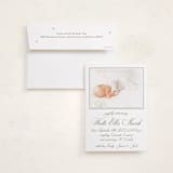 "Walden" - Birth Announcement Photo Mount Cards in Fern by Megan Davis - Card with Envelope