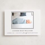 "Dreamer" - Birth Announcement Photo Mount Cards in Onyx by Pixel and Hank - Front