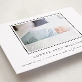 "Dreamer" - Birth Announcement Photo Mount Cards in Onyx by Pixel and Hank - Premium Photo Paper Mounted on Card