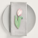 "Dutch Bloom (set of 12)" - Place Card Sets in Pink by Catilustre - In Situ