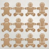 "Gingerbread Troupe (set of 12)" - Place Card Sets in Baked by lori jacobs wemple - Full Set