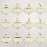 "Tinsel (set of 12)" - Place Card Sets in Multi by Megan Cash - Full Set