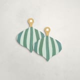 "Candy Stripes (set of 12)" - Place Card Sets in Multi by Teju Reval - Front & Back