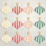 "Candy Stripes (set of 12)" - Place Card Sets in Multi by Teju Reval - Full Set