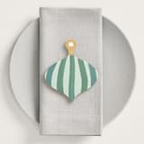 "Candy Stripes (set of 12)" - Place Card Sets in Multi by Teju Reval - In Situ