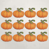 "Gourd (set of 12)" - Place Card Sets in Orange by Wendy Keller - Full Set