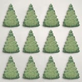 "Balsam (set of 12)" - Place Card Sets in Green by Wendy Keller - Full Set
